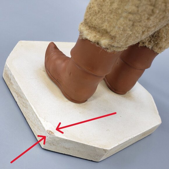 ESC Trading 2002 Paul Gordon Cloth Santa Figure Tree Candy Cane Christmas Decor - Picture 16 of 16